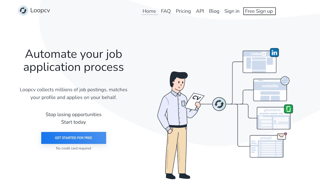 automate your job search process with loopcv