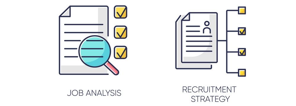 An ilustration of job analysis and recruitment strategy