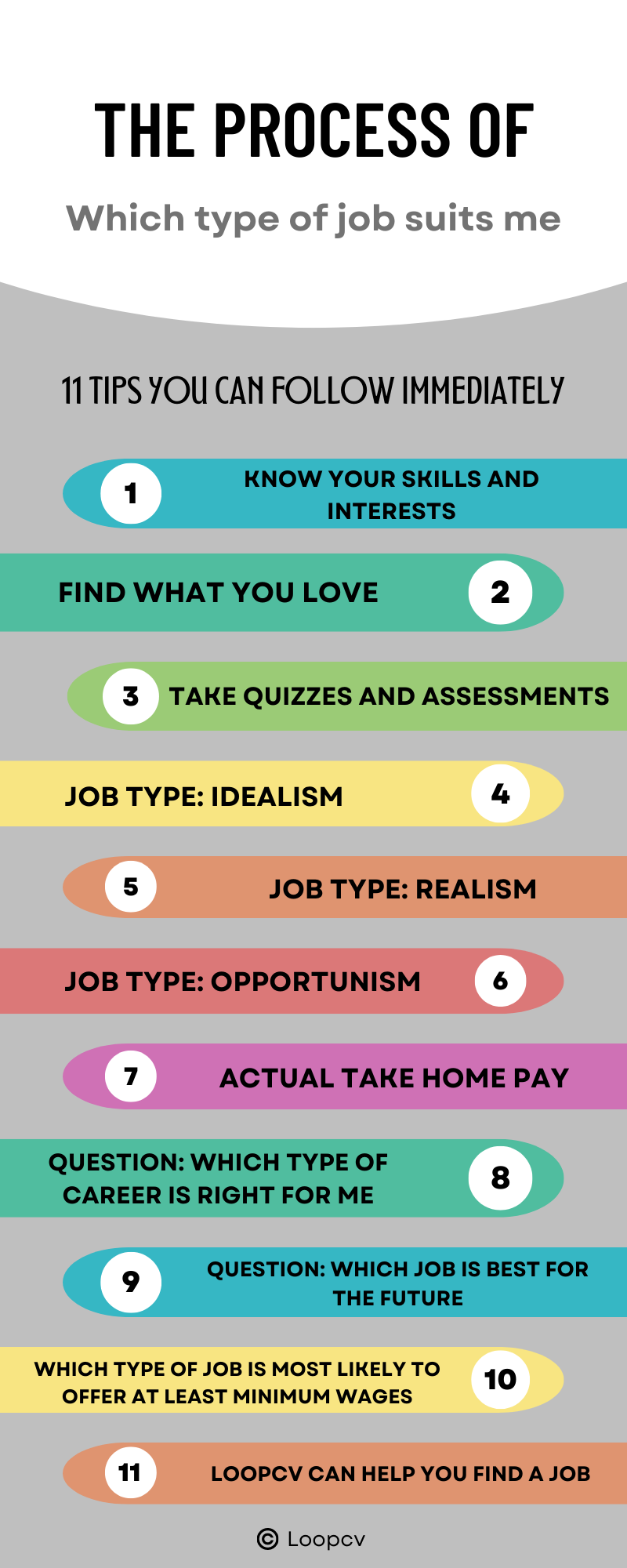 Which type of job suits me - Infographic
