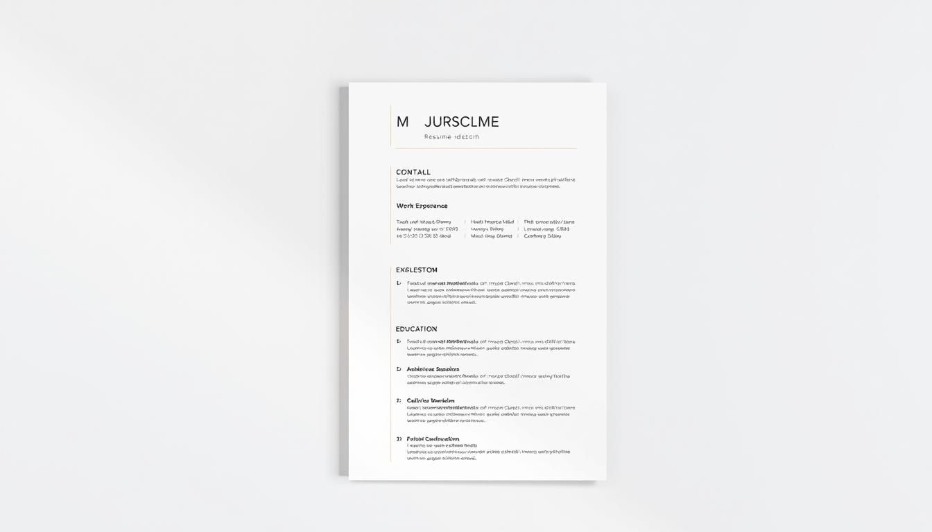 Resume Design - Good resume example